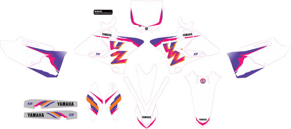 D'Cor Visuals - 20-50-332 - Graphic Kit - '93 YZ Retro - YZ 125/250 '15-'21