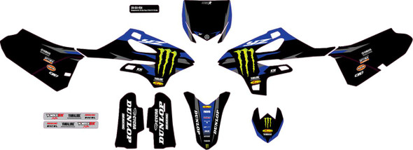 D'Cor Visuals - 20-50-154 - Graphic Kit - '23 Monster Energy Star - YZ 85