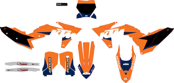 D'Cor Visuals - 20-30-225 - Graphic Kit - KTM Racing - KTM '23-'24