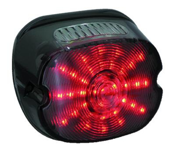 Motorcycle Supply Co. - Low-Pro LED Taillight - fits '99 & Up Harley Models - Smoked