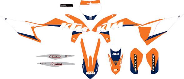 D'Cor Visuals - 20-30-224 - Graphic Kit - KTM Racing - KTM '18-'22