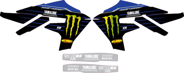 D'Cor Visuals - 10-50-602 - Graphic Kit - '22 Star Yamaha - YZ 450 F - '18-'22