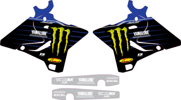 D'Cor Visuals - 10-50-232 - Graphic Kit - '22 Star Yamaha - YZ 125/250 '15-'21