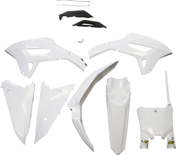 Cycra - 1CYC-9432-237 - 5 Piece Replica Body Kit - Black/White - CRF 250RX/450RX