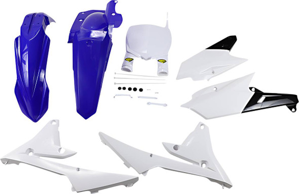 Cycra - 1CYC-9412-00 - 5 Piece Replica Body Kit - OE White/Blue/Black - YZ 250F/450F