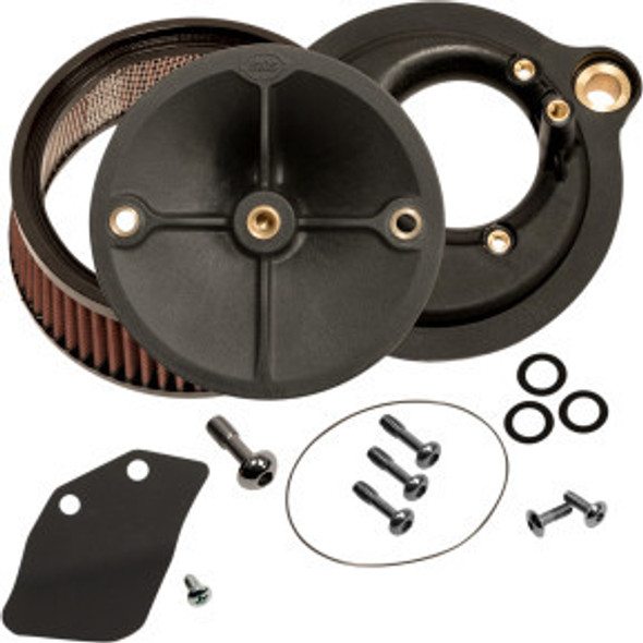 S&S - Super Stock Stealth Air Cleaner Kit fits '17-'21 M8 Softail Models/ Stock EFI and 64mm Throttle Body