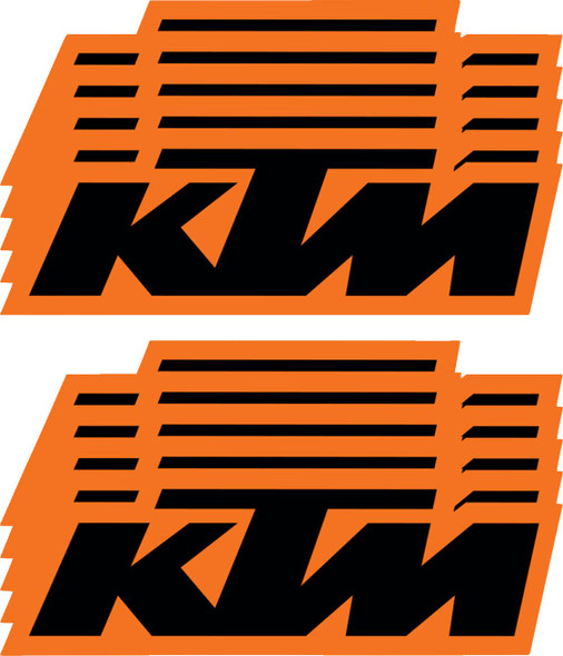 D'Cor Visuals - 40-30-107 - KTM Decal - 6" - 10 Pack