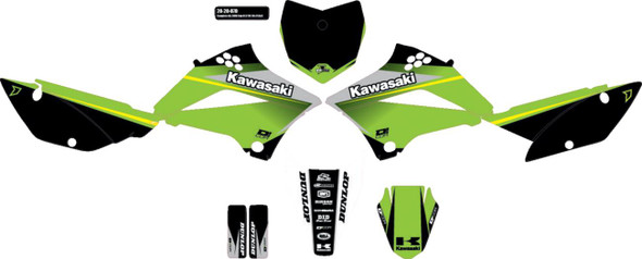 D'Cor Visuals - 20-20-070 - Graphic Kit - Cor 9 Kawasaki - KLX 110