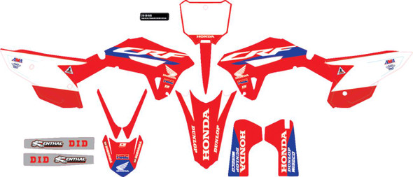 D'Cor Visuals - 20-10-941 - Graphic Kit - Honda HRC - CRF450R '21-'23