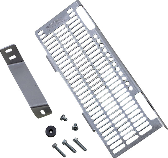Devol - 0101-4501 - Radiator Guard - Brushed Aluminum - Suzuki