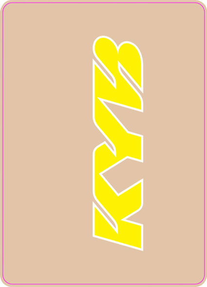 D'Cor Visuals - 40-80-133 - Upper Fork Decal - KYB - Yellow