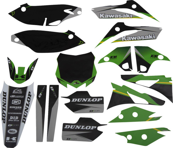 D'Cor Visuals - 20-20-232 - Graphic Kit - Cor 9 Kawasaki - KX 250 F '13-'16