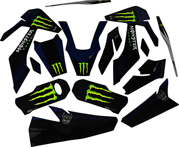 D'Cor Visuals - 20-70-103 - Graphic Kit - Monster Energy - FC 450