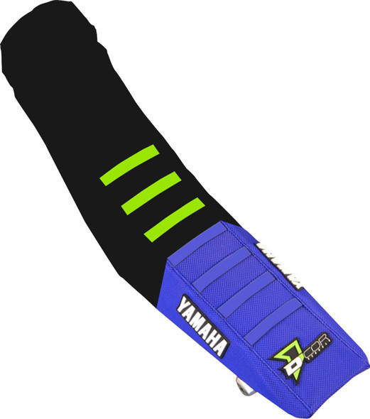D'Cor Visuals - 30-50-480 - Seat Cover - Black/Green/Blue - YZ250F/450F '18-'23