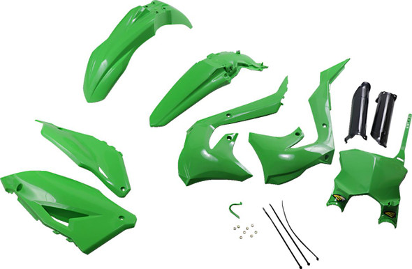 Cycra - 1CYC-9325-02 - Body Kit - Powerflow - OEM Green/Black - KX 250/450/F/FX