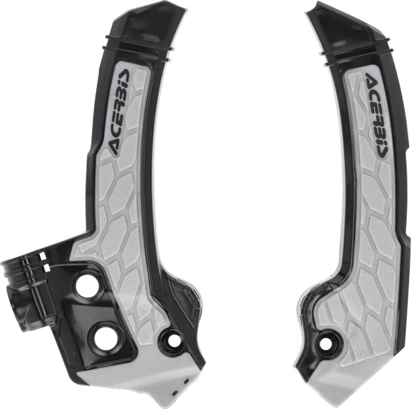 Acerbis - 2987271001 - X-Grip Frame Guards - Black/Gray - Husqvarna - FC/FX/TC/TX