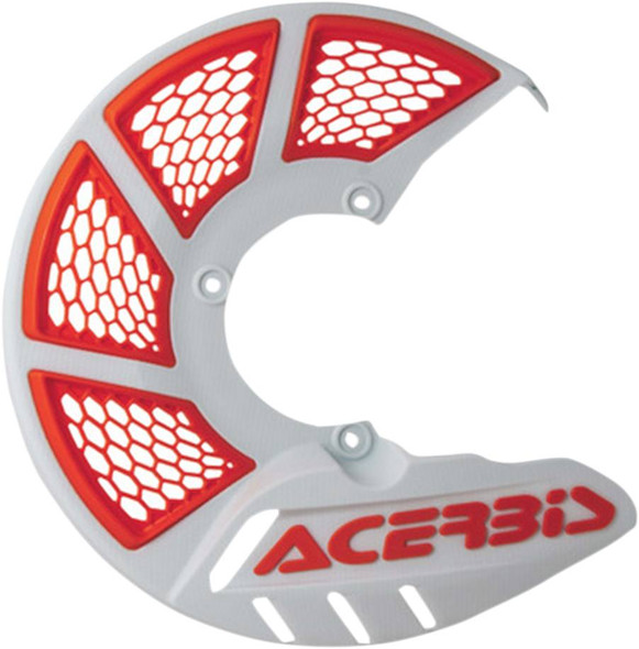 Acerbis - 2449495412 - X-Brake Disc Cover - White/ '16 Orange