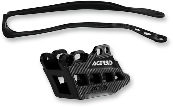 Acerbis - 2449470001 - Chain Guide 2.0 and Slider Kit - Black - Yamaha