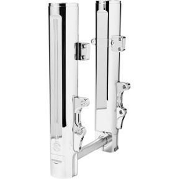 Performance Machine - 49MM Dual Disc Lower Fork Legs fits '06-'17 Dyna, '18-'21 M8 Softail Models (Choose Finish)