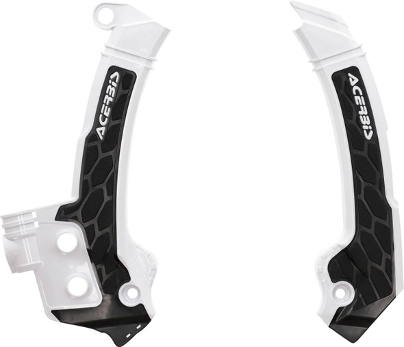 Acerbis - 2979601035 - X-Grip Frame Guards - White/Black - Husqvarna