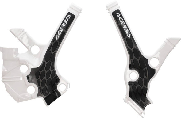 Acerbis - 2976221035 - X-Grip Frame Guards - White/Black - YZ 85