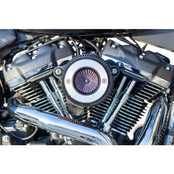  S&S Cycle - Air Stinger Stealth Air Cleaner Kit with S&S Ring fits '17-'21 M8 Softail Models 