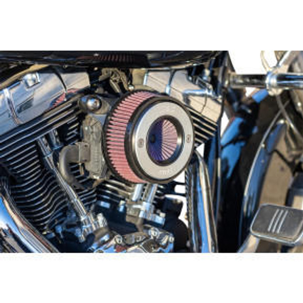 S&S Cycle - Air Stinger Stealth Air Cleaner Kit with S&S Ring fits '08-'17 Twin Cam - Electronic Throttle
