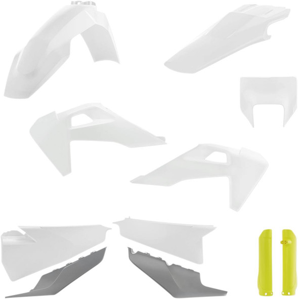 Acerbis - 2791536812 - Full Body Kit - '20 OEM White/Yellow/Gray - Husqvarna - FE/TE '20-'23