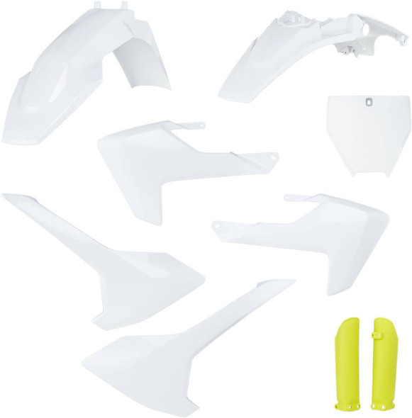 Acerbis - 2731986812 - Full Body Kit - '20 OEM White/Yellow - Husqvarna - TC '17-'23