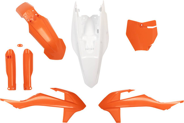 Acerbis - 2980585321 - Full Body Kit - Orange/White - Gas Gas | KTM - MC/SX '16-'24