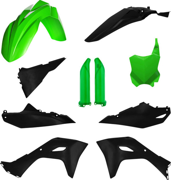 Acerbis - 2983574594 - Full Body Kit - Green/Gray - Kawasaki - KX
