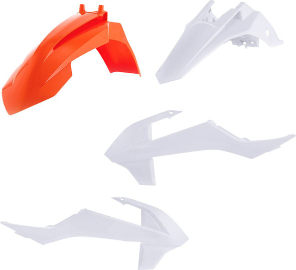Acerbis - 2449627705 - Standard Body Kit - '23 OEM Orange/White - SX/MC 65 '16-'23
