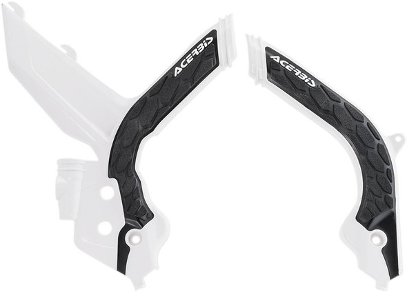 Acerbis - 2783151035 - X-Grip Frame Guards - White/Black - KTM