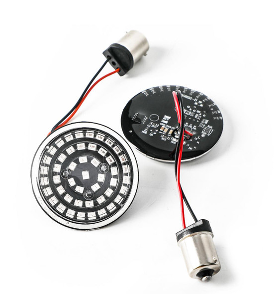 Motorcycle Supply Co. - Harley LED Turn Signal Insert - 1156 (Single Filament) - Red