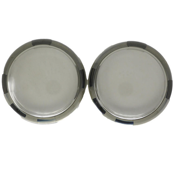  Motorcycle Supply Co. - Smoked Harley Turn Signal Lenses 