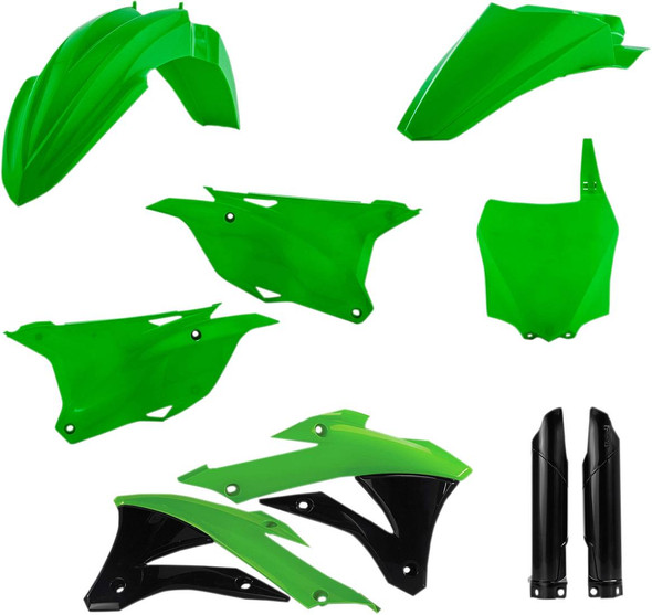 Acerbis - 2374116812 - Full Body Kit - '20 OEM Green/Black - Kawasaki - KX '14-'21