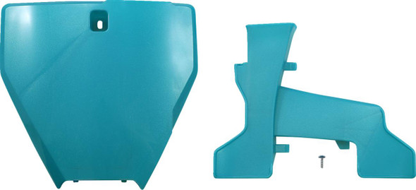 Acerbis - 2726577441 - Front Number Plate - Teal/Metallic