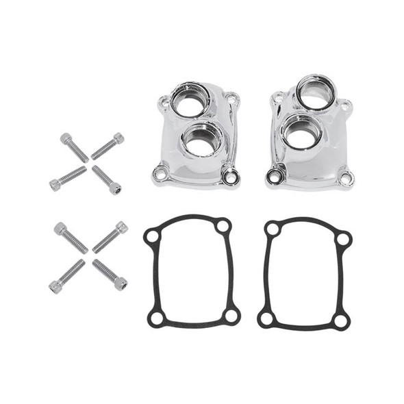 Drag Specialties - Chrome Tappet Block Cover fits '17 & Up Harley M8 Model Repl. OEM #25700410/25700411