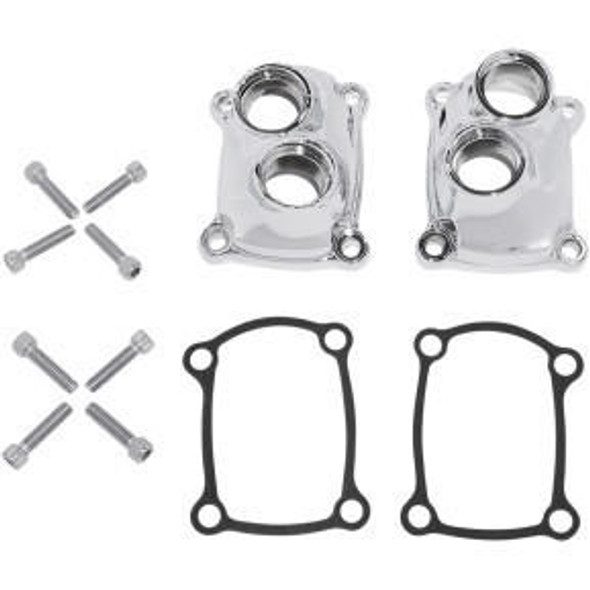 Drag Specialties - Chrome Tappet Block Cover fits '17 & Up Harley M8 Models Repl. OEM #25700410/25700411