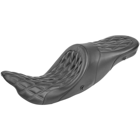 Danny Gray - Touring IST Diamond Stitch Longhaul Two-Up XL Air Seat fits '08-'18 Touring Models