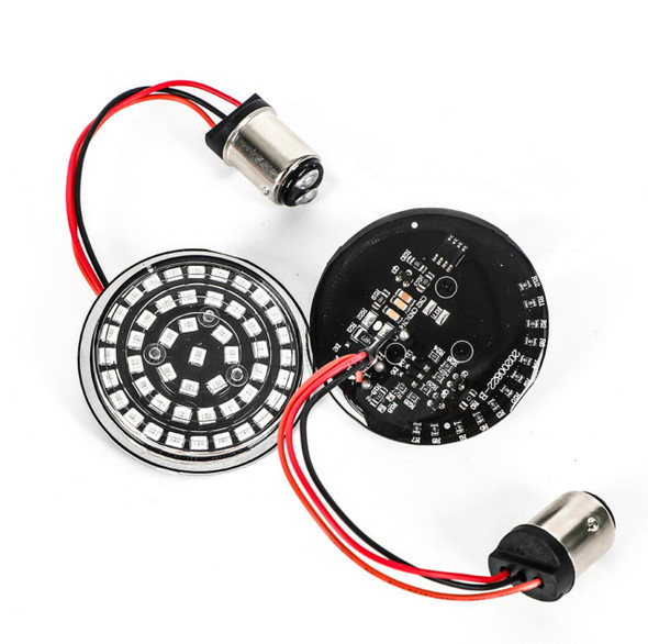 Motorcycle Supply Co. - Harley LED Turn Signal Insert - 1157 (Dual Filament) - Red