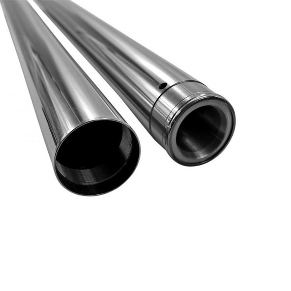 Moto Iron - +2" Length 49MM Chrome Fork Tubes fits '06-'17 Dyna Models