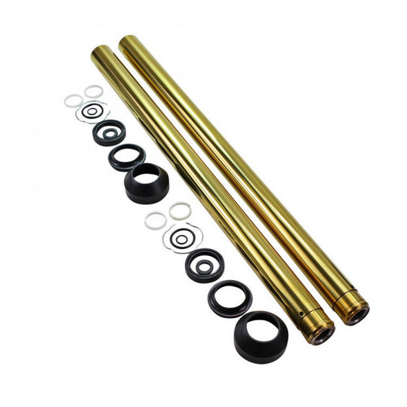  Moto Iron - Stock Length 41MM Gold Titanium Nitride Coated Fork Tubes (See Desc.) 