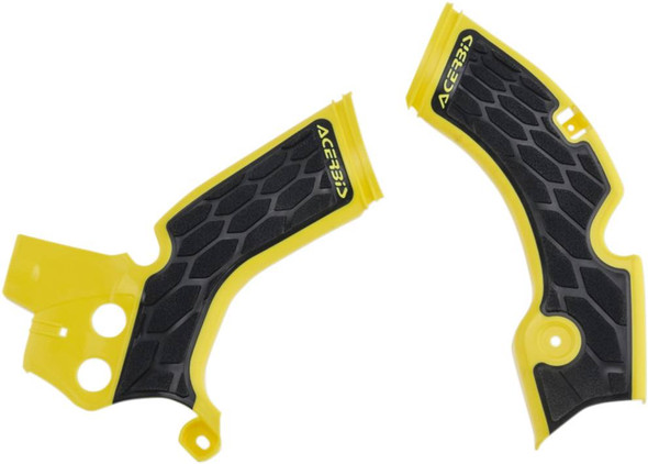 Acerbis - 2688751017 - X-Grip Frame Guards - Yellow/Black - RM-Z 250