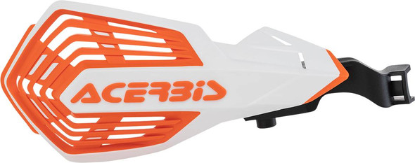 Acerbis - 2801975412 - K-Future Handguards - White/Orange