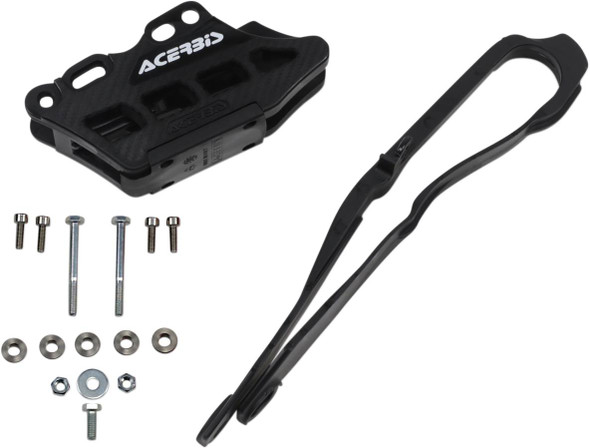 Acerbis - 2742640001 - Chain Guide 2.0 and Slider Kit - Black - Honda