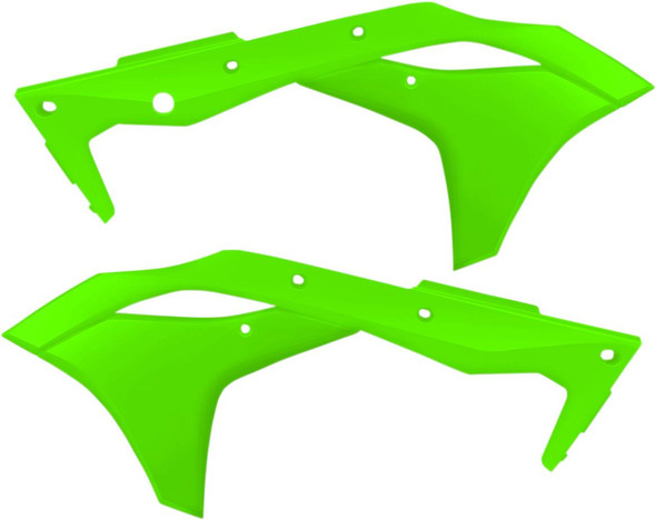 Acerbis - 2630610235 - Radiator Shrouds - Fluorescent Green