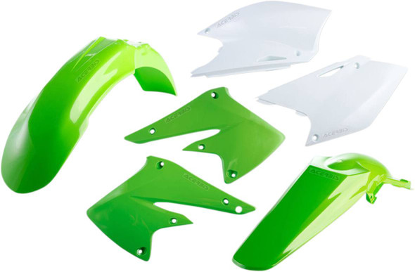 Acerbis - 2041110206 - Standard Body Kit - '05 OEM Green/White - KX 250 F '04-'05