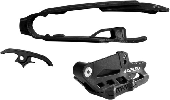 Acerbis - 2462630001 - Chain Guide 2.0 and Slider Kit - Husqvarna/KTM/Gas Gas - Black