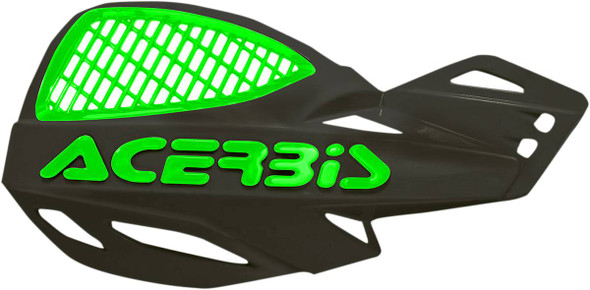 Acerbis - 2072671043 - Vented Uniko Handguards - Black/Green